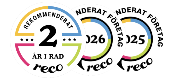 Reco: Rekommenderat företag två år i rad, 2025 och 2026